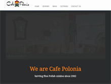 Tablet Screenshot of cafepolonia.com